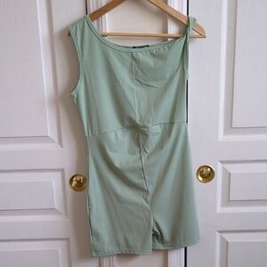 MATERNITY Mint Green Sleeveless Romper